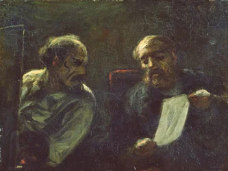 En diskussion i studion, 1852-55