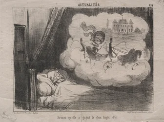 Aktualitet nr 238: Drömde att hon hade vunnit många guldtackor, 1851.