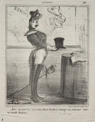 Aktualiteter nr 249: De säger att jag snart kommer att reduceras till att byta ut min krona..., 1855.