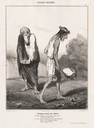 Forntida historia: Pl. 27, Telemachus härjad av kärlek..., 1842.