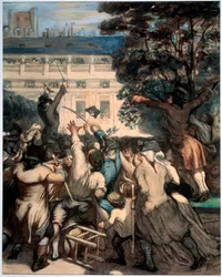 Camille Desmoulins i Palais Royal Gardens, 1848-1849.