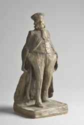 Karikatyrporträtt av en avokado - Skulptur av Honore Daumier (1808-1879) Mått 27x10,5x11 cm MUSEE DES BEAUX ARTS - PALAIS LONGCHAMP
