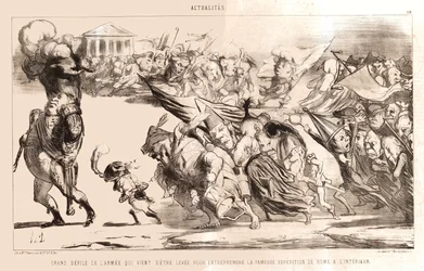 Daumier - Den stora arméparaden