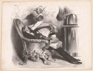 Karikatuur av minister Antoine Maurice Apollinaire d