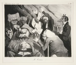 La Tentation. (Frestelse.), pl. 453 från tidskriften La Caricature nr. 217