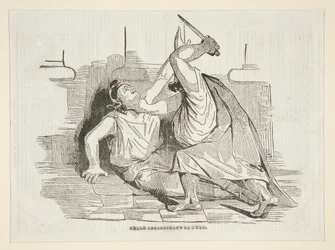 Nero mördar sin mor, ur Charivari, 9 april 1834