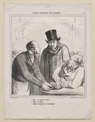 Parisian Sketches, skylt 16: Du tar ingenting?