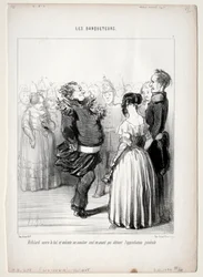 The Banqueters, skylt 5: Rifolard öppnar bollen, 1848.