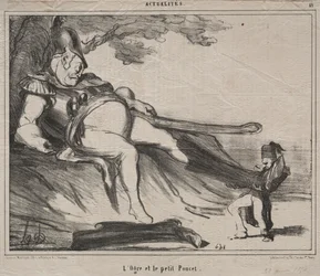 Kosackerna för skratt tallrik 61: The Ogre and his little Tom Thumb, 1854.