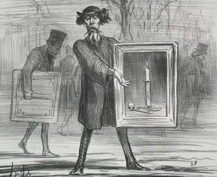 Utställningen 1859 (skylt 1): De har vägrat detta, Ignoramuserna!