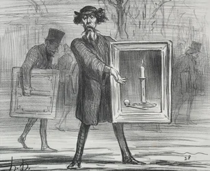 Utställningen från 1859 plåt 1: De har vägrat detta, Ignoramuserna!, 1859.