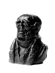 Bystmassorna av "Celebrites du Juste Milieu" "" karikatyr av Benjamin Delessert (1773-1847), industriman och deputerad. The terminal tetu.”” Skulptur av Honore Daumier (1808-1879) 1800-talet. Inv L 48,2 Dim i cm H 17 x L 13 Musee des Beaux Arts
