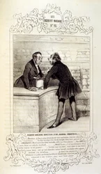 illustrationer om idéer och legender Philipon under titeln Les Cent och Robert Macaire