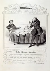 illustrationer om ideer og legender Philipon under titlen Les Cent og Robert Macaireswed