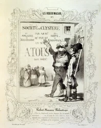 illustrationer om idéer och legender Philipon under titeln Les Cent och Robert Macaire
