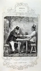illustrationer om idéer och legender Philipon under titeln Les Cent och Robert Macaire