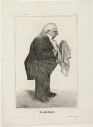 Mr Arlépaire..., plansch 280 från Célébrités de la Caricature