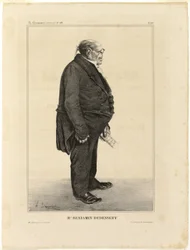 Benjamin Dudessert, plansch 287 från Célébrités de la Caricature