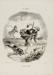 Den jagade jägaren, plansch 4 från La Chasse
