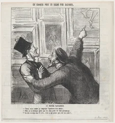 En fantastisk målare, ur ”En skiss från Salongen”, publicerad i Le Charivari, 11 maj 1865