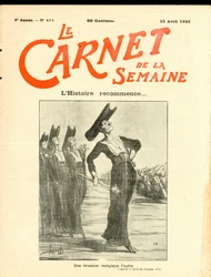 Omslag till "" Veckans bok "", Satirical in B & W