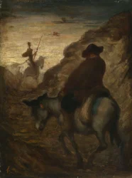 Don Quijote och Sancho Panza, ca 1864–1865 (olja på duk)