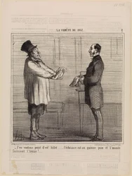 Jag vill inte ha er biljett (Kometen från 1857, plansch 2)
