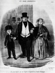 The Good Bourgeois - av Daumier, i "" Charivari"" av 1846-09-16.