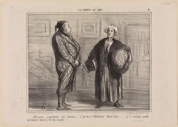 Min herre, vi lämnar er tjänst... (Kometen från 1857, blad 4)