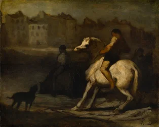 The Watering Place, Bank of the Seine, ca 1855 (olja på pannå)