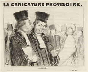 Din gamle skurk!..., nummer 29 ur serien "Types Parisiens" från La Caricature Provisoire