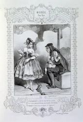 illustrationer om idéer och legender Philipon under titeln Les Cent och Robert Macaire