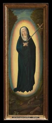 Our Lady of the Seven Dolours (olja på panel)