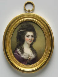 Porträtt av en kvinna, kallad Mrs. Close, 1786.
