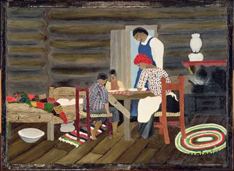 Giving Thanks, c.1942 (olja på panel)