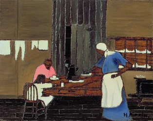 Supper Time, ca 1940 (olja på panel)