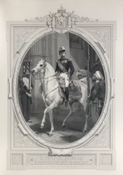 Ryttarporträtt av Napoleon 3