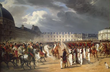 Ogiltig överlämnande av en petition till Napoleon vid paraden i Tuileripalatsets domstol