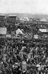 Crowds on Derby Day, Epsom Downs, Surrey, c1922