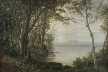 Mount Katahdin, landskap med sjö och berg
