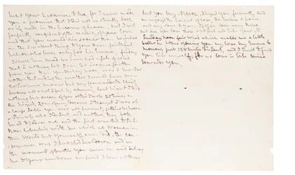 Autografbrev till Lady Hamilton, n.p. [Foudroyant till sjöss]
