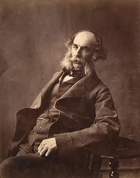 Porträtt av en sittande gentleman, ca. 1856-59.