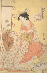 Ono no Komachi: Number Two Sono ni, från serien Stylish Parodies of the Six Poetic ..., 1790-talet.