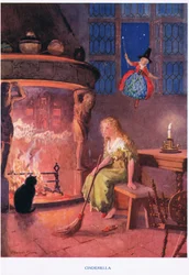 Askungen, illustration från 