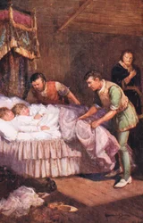 Mordet på prinsarna, illustration från 