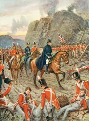 Hertigen av Wellington (1769-1852) vid belägringen av Badajos