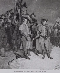 Surrender of Fort William and Mary, från Harper