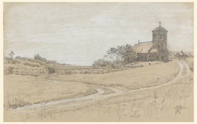 Teckning, Landskap, 1880-90