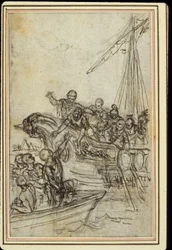 Studie till Lucains "La Pharsale", Canto VIII