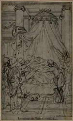 Studie för en illustration i Tacitus "Tiberius, eller de sex första böckerna i Annalerna", Bok VI, Vol. 3, Slutstudie